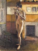 Marquet, Albert Standing Female Nude oil